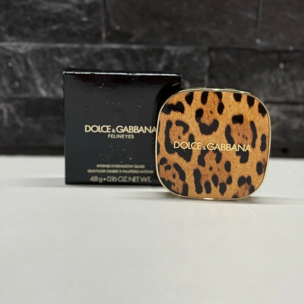 DOLCE & GABBANA Intense Eyeshadow Quad Felineyes 1 Vulcano Stromboli NIB